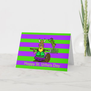 St. Urho's Day Customisable Greeting Card