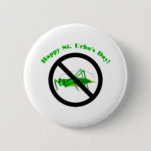 St. Urho's Tees and Gifts for Kids and Adults 6 Cm Round Badge