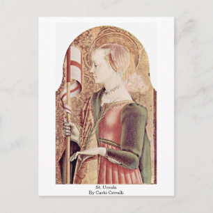 St. Ursula By Carlo Crivelli Postcard