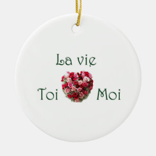 St Valentin Ornement  V Ceramic Ornament