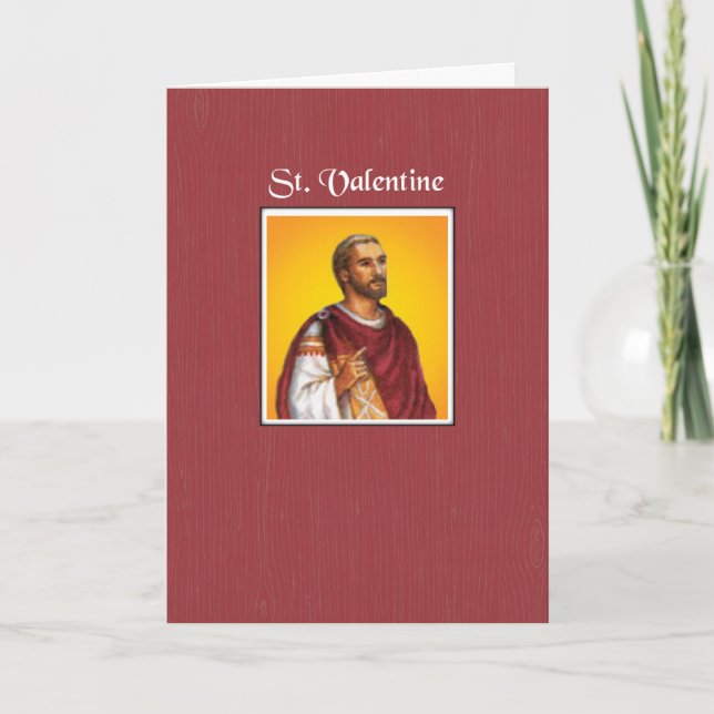 St. Valentine Feast Day Holiday Card (Front)
