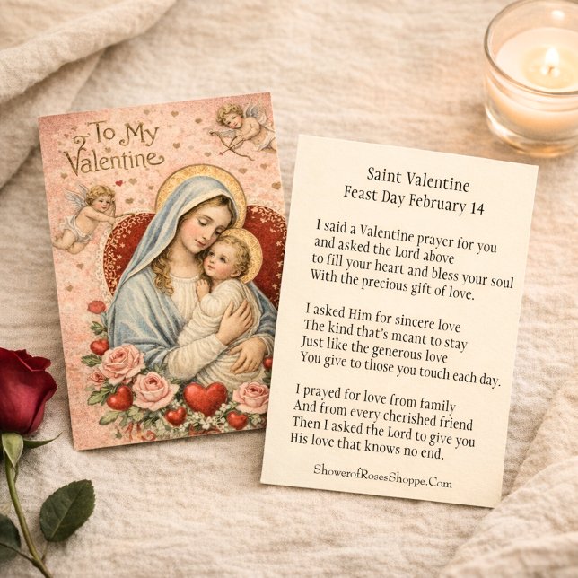St. Valentine Prayer Poem Religious - Holy Card (Creator Uploaded)