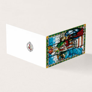 St. Valentine Stained Glass Cards with Prayer