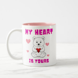 St Valentine's Coffee Cup with Pink Inner