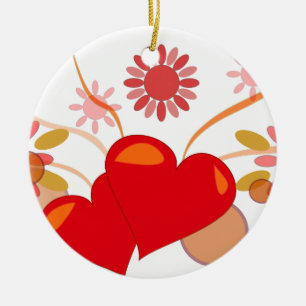 St. Valentine's day Ceramic Ornament