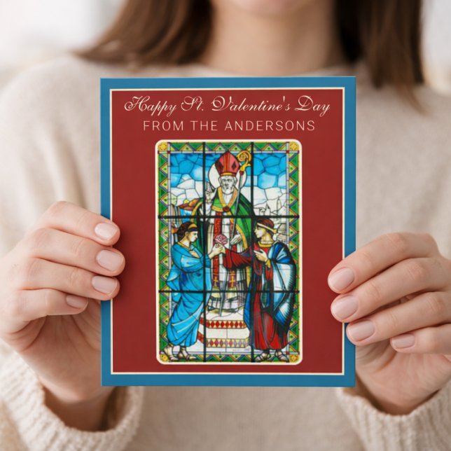 St. Valentines Day Religious Poem Prayer  Card (Creator Uploaded)