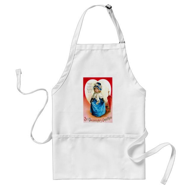 St. Valentine's Greeting Standard Apron (Front)