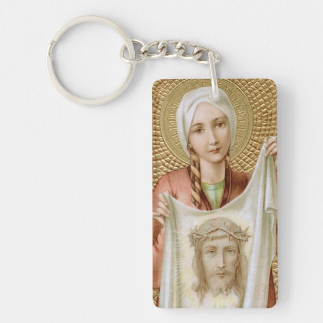 St. Veronica of Jerusalem (JM 60) Rectang Acrylic Key Ring (Front)