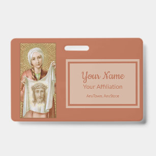 St. Veronica of Jerusalem (JM 60; Style2) ID Badge