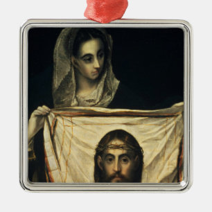 St.Veronica with the Holy Shroud Metal Ornament