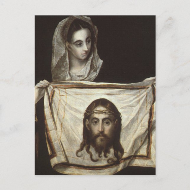 St. Veronica With the Shroud by El Greco Postcard (Front)