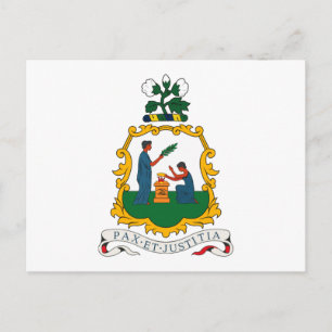 St. Vincent And Grenadines Coat of Arms Postcard