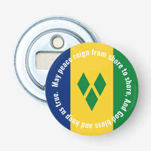 St Vincent and the Grenadines Flag Anthem Vincy Bottle Opener