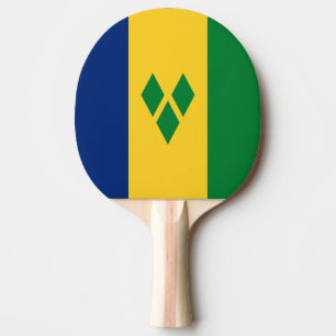St Vincent and the Grenadines Flag Vincy Ping Pong Paddle