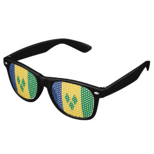 St Vincent and the Grenadines Flag Vincy Retro Sunglasses