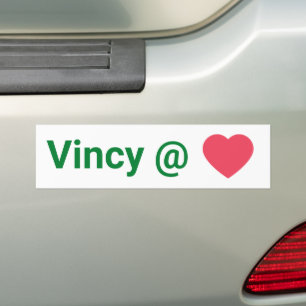 St Vincent and the Grenadines Vincy At Heart Bumper Sticker