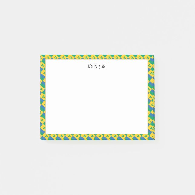 ST VINCENT Christian Scripture Post-it Notes (Front)