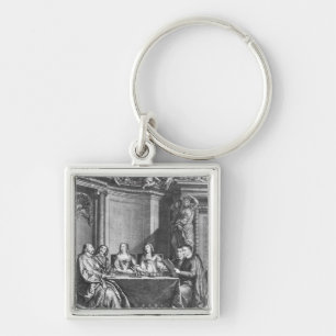 St. Vincent de Paul  and Cardinal Jules Mazarin Key Ring