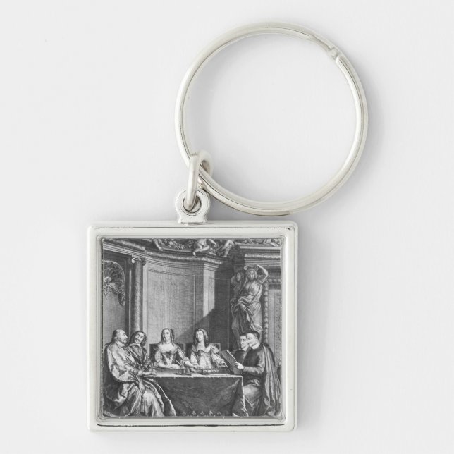 St. Vincent de Paul  and Cardinal Jules Mazarin Key Ring (Front)