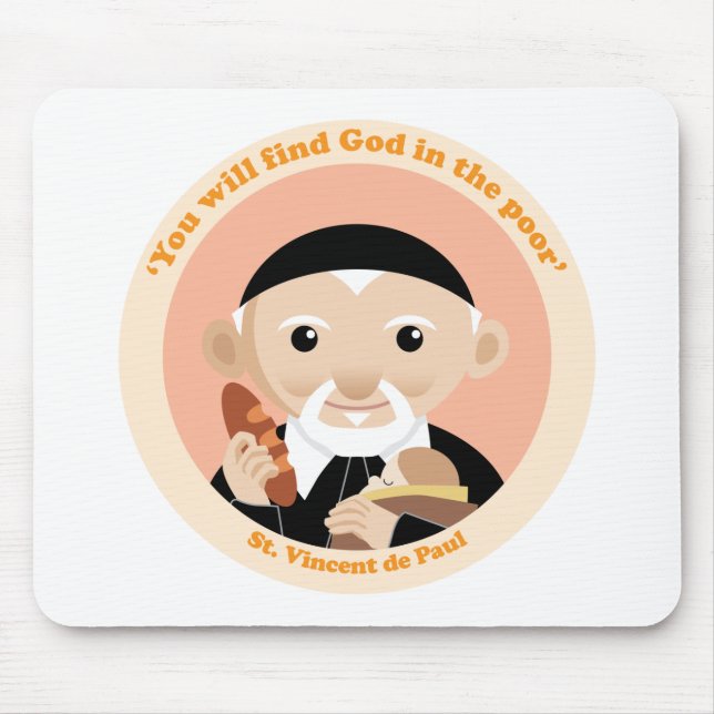 St. Vincent de Paul Mouse Pad (Front)
