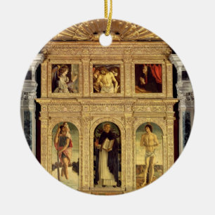 St. Vincent Ferrer Altarpiece, c.1465 (polyptych) Ceramic Tree Decoration