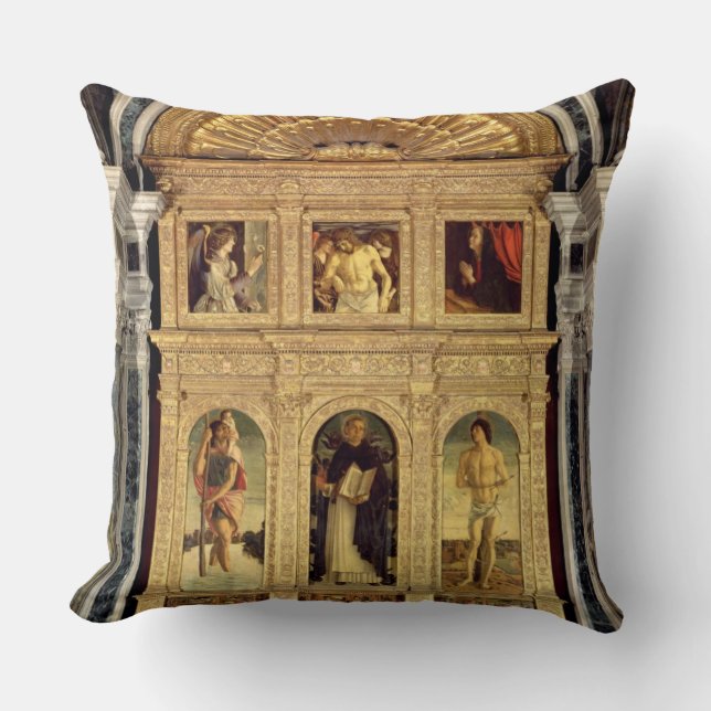 St. Vincent Ferrer Altarpiece, c.1465 (polyptych) Cushion (Front)
