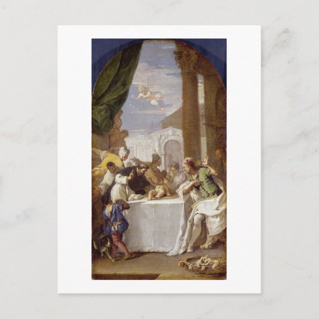 St. Vincent Ferrer performing a miracle Postcard (Front)