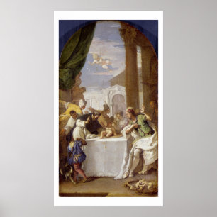 St. Vincent Ferrer performing a miracle Poster