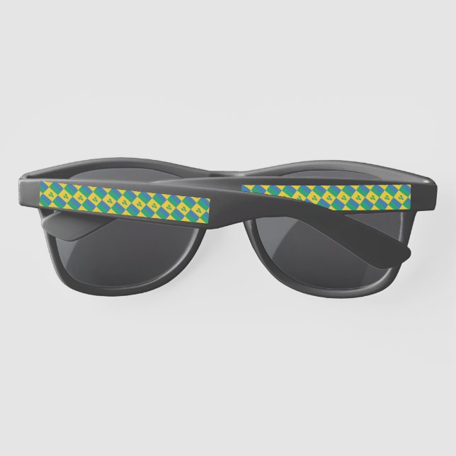 ST VINCENT GRENADINES FLAG Patriotic Sunglasses (Back)