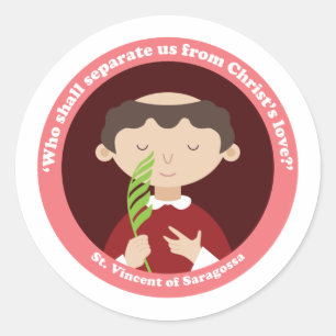 St. Vincent of Saragossa Classic Round Sticker