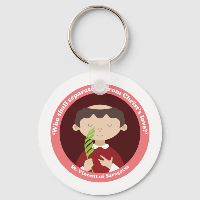 St. Vincent of Saragossa Key Ring (Front)