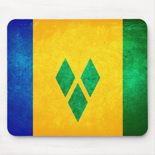 St. Vincent & the Grenadines Flag Mouse Pad (Front)