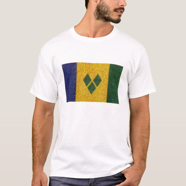 St. Vincent & the Grenadines flag T-Shirt (Front)