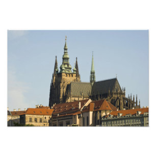 St. Vitus Cathedral and Prague Castle, one of Photo Print