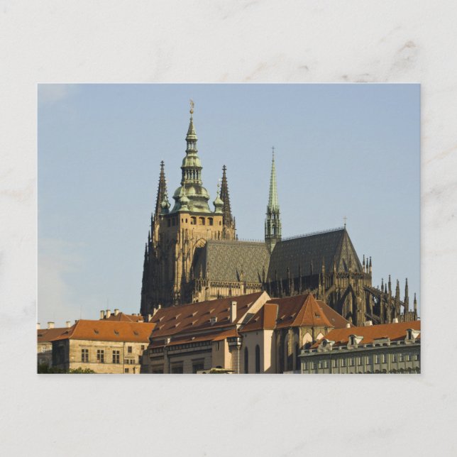 St. Vitus Cathedral and Prague Castle, one of Postcard (Front)