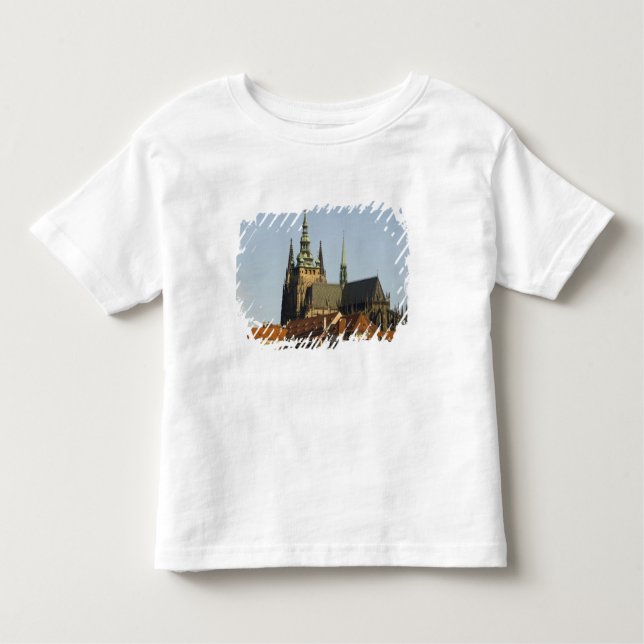 St. Vitus Cathedral and Prague Castle, one of Toddler T-Shirt (Front)