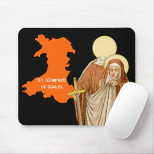 St. Winifred of Wales (P 002) Mouse Pad