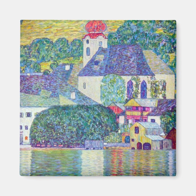 St. Wolfgang Church by Gustav Klimt, Victorian Art Magnet (Front)
