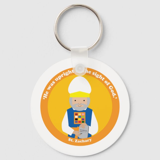 St. Zachary Key Ring (Front)