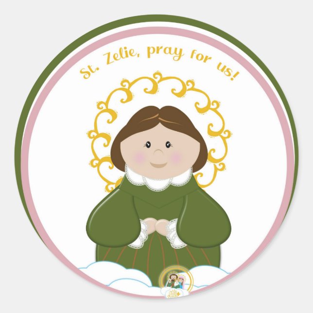 St. Zelie Classic Round Sticker (Front)