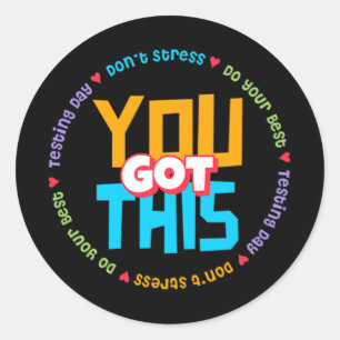 Staar Day Mode On Teacher Testing Classic Round Sticker