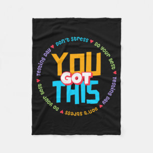 Staar Day Mode On Teacher Testing Fleece Blanket