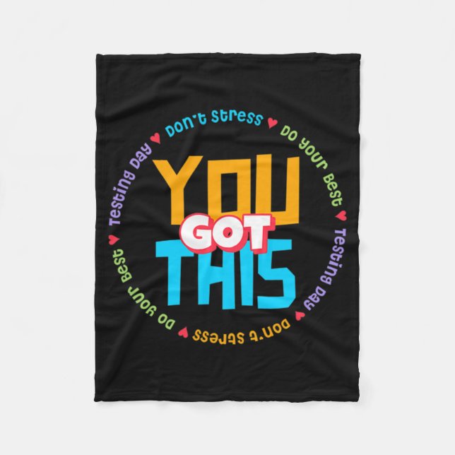 Staar Day Mode On Teacher Testing  Fleece Blanket (Front)