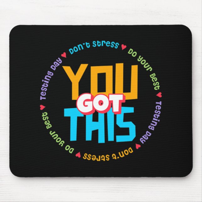 Staar Day Mode On Teacher Testing  Mouse Pad (Front)