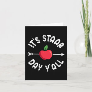 Staar Day Yall Texas Staar Test Day Card