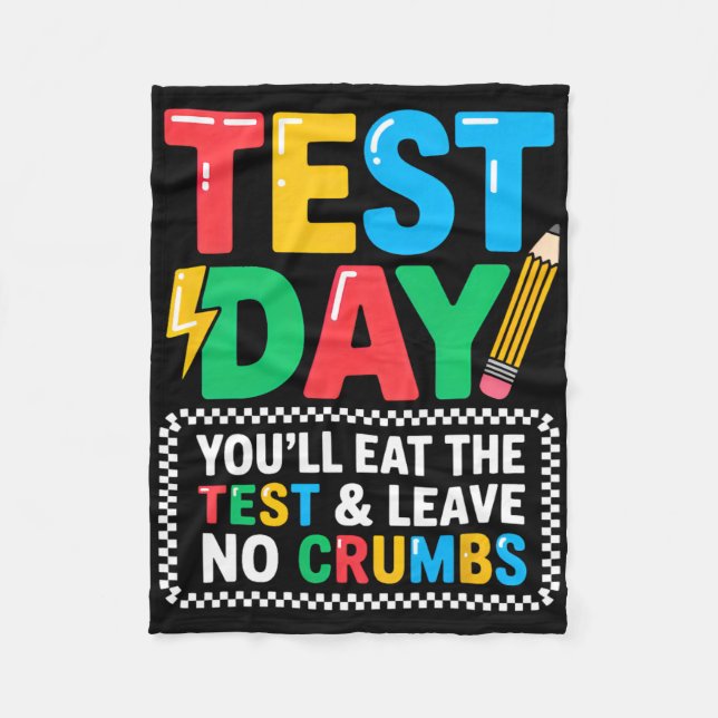 Staar State Testing Day Motivation You Will Eat Th Fleece Blanket (Front)
