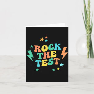 Staar State Testing Test Day Motivation Shirt Rock Card