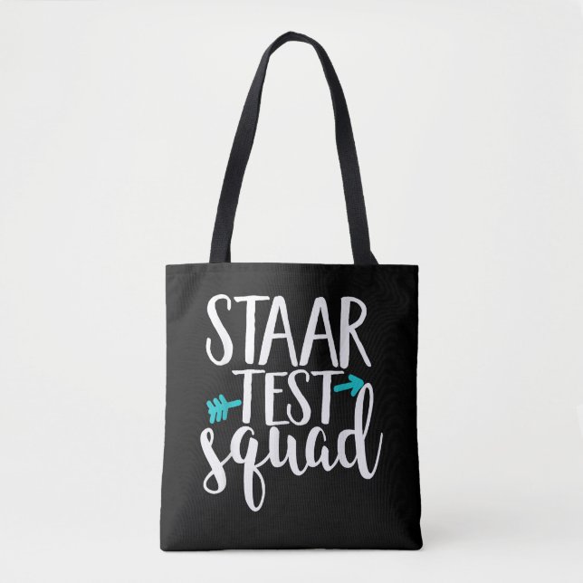 Staar Test Squad Elementary Teacher Test Day Tote Bag (Front)