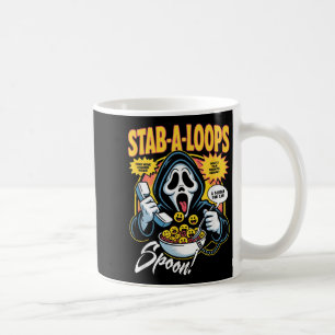 Stab-a-loops Horror Cereal Box Halloween Coffee Mug
