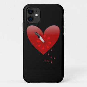 stabbed in the heart anti valentines iphone case